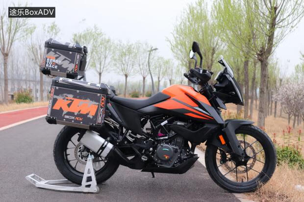 适用于ktm390adv三箱边箱尾箱架改装护杠快拆保护铝合金 32l 45l三箱