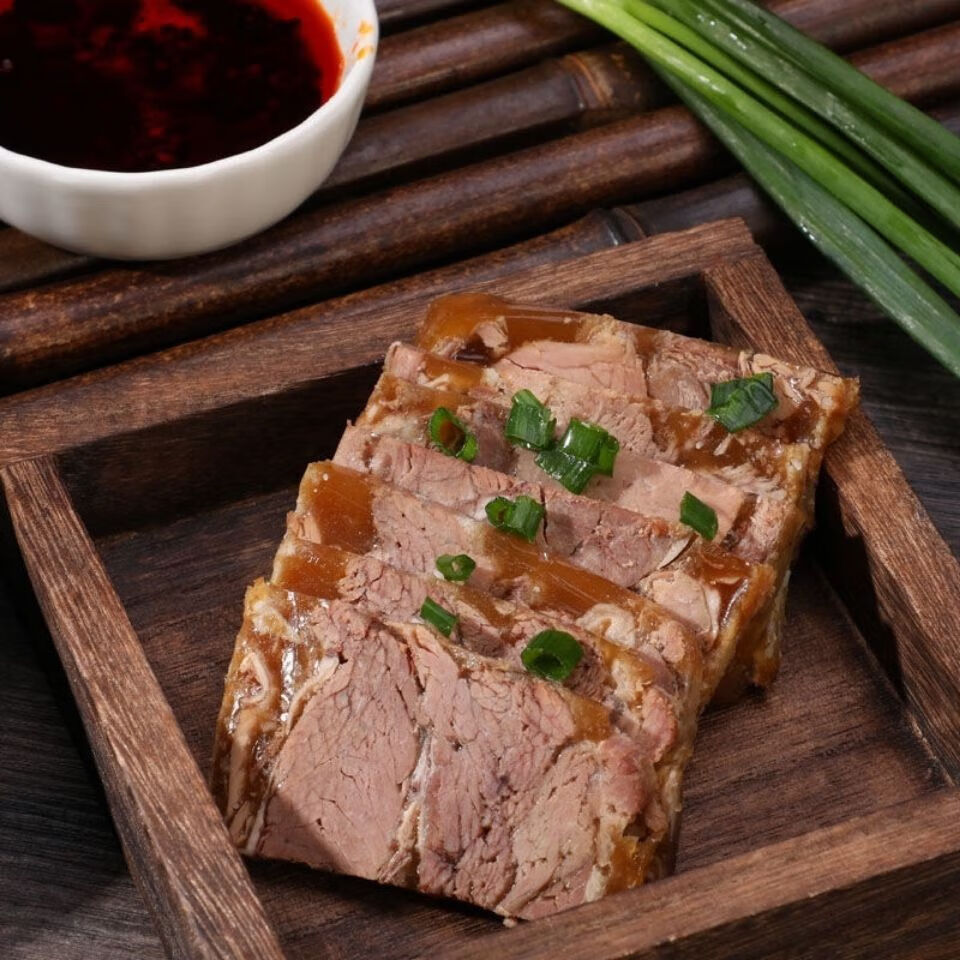 镇江何记特产羊肉羔 家宴零食过年餐桌冻羊糕新鲜即食 250g两袋【图片