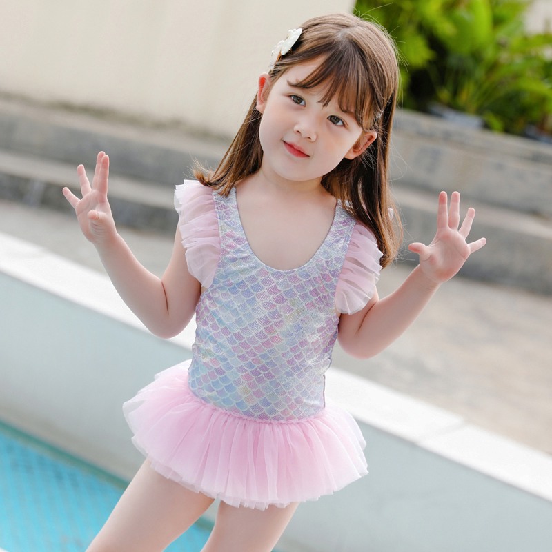 泡温泉的泳衣儿童泳衣女宝宝泡温泉可爱女童公主泳衣小