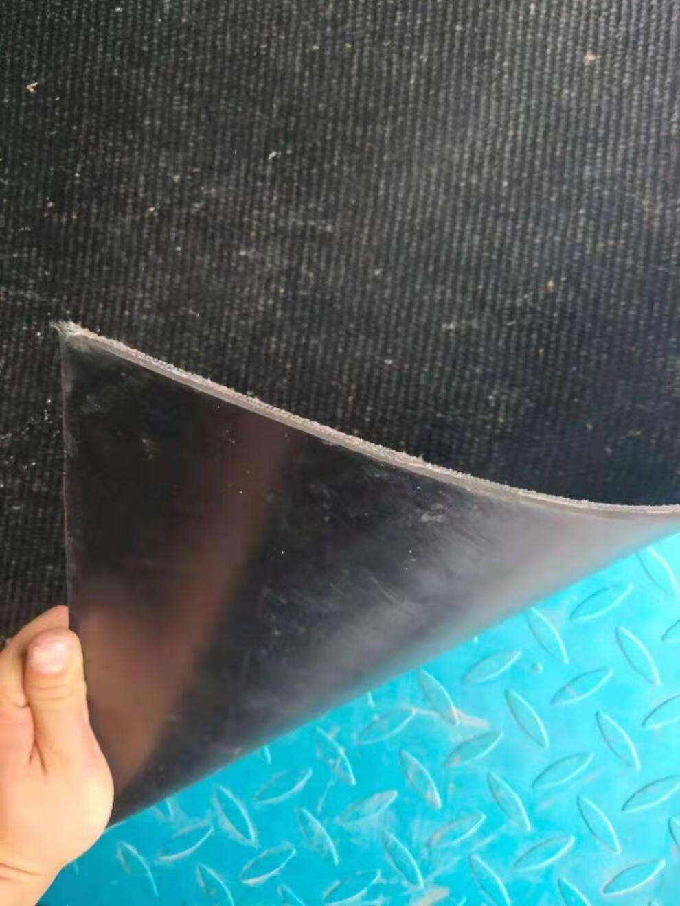 铺车厢橡胶板牛羊槽子输送带夹线耐磨胶板货车车厢垫皮带高耐磨垫5