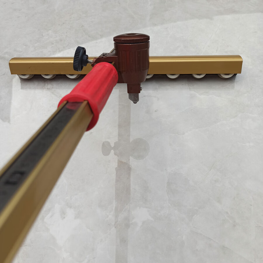 玻璃瓷砖刀高精度t型推刀切割开界开砖神器多功能大轮地砖划刀头八棱