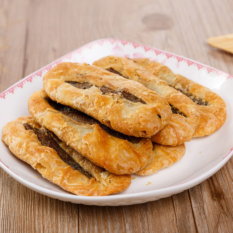 苏州特产袜底酥鞋底饼椒盐周庄昆山锦溪同里甪直传统糕点零食小吃香葱