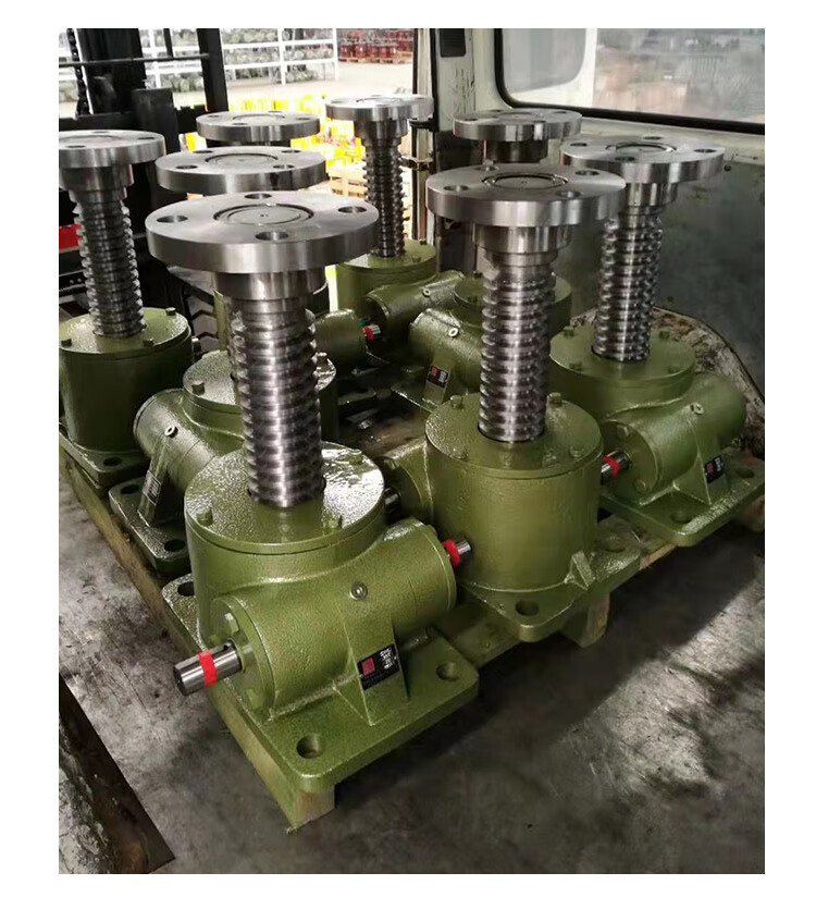 定制swl丝杆升降机手摇蜗轮蜗杆swdl法兰电动同步螺旋减速小型涡轮台