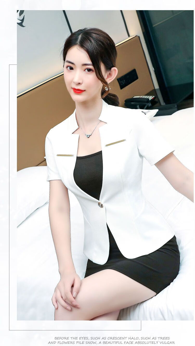 【高质量】足疗技师工作服套装足浴女性感气质养生会所工装网红同款