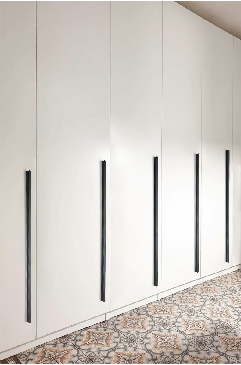 加长圆t拉手现代简约衣柜子通顶橱柜门黑色北欧小门把手抽屉美式 9002