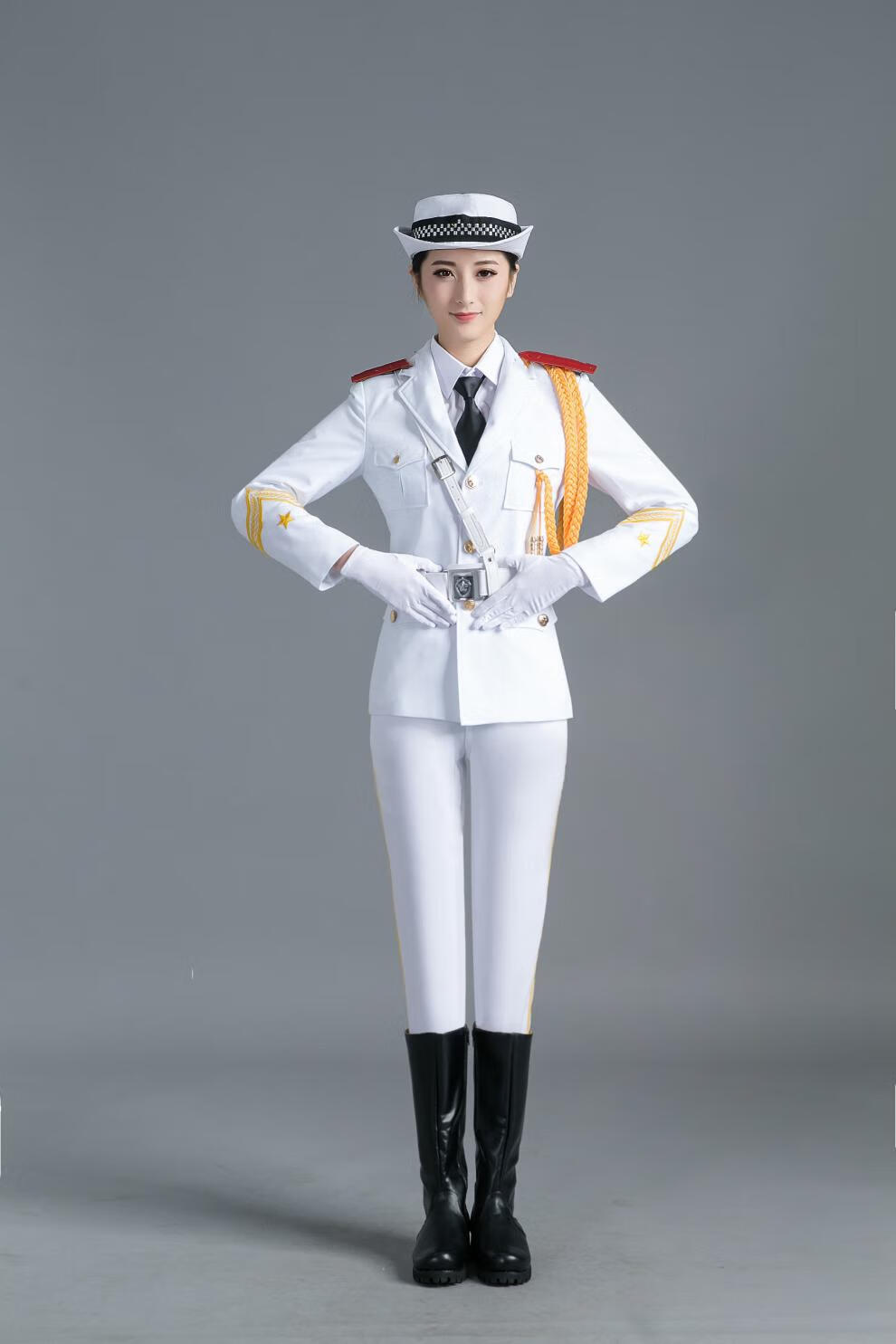 时慕语升旗手服装国旗班仪仗队服装学生升旗仪式国旗护卫队礼服护旗手