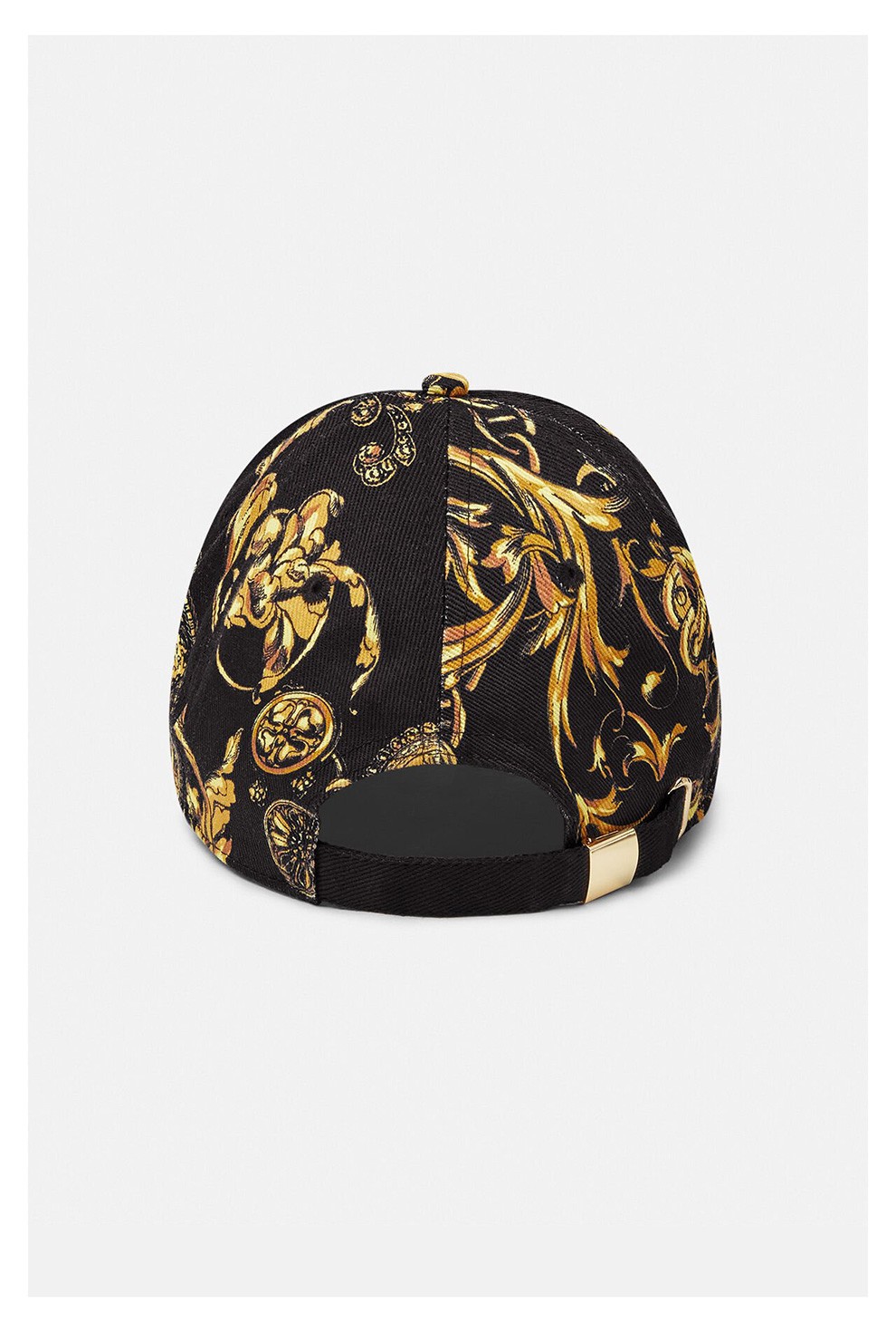 versace jeans couture 范思哲 男女通用棉质巴洛克印花鸭舌棒球帽子