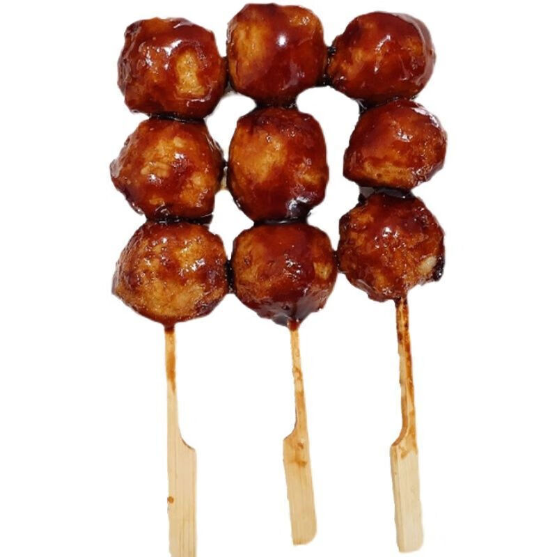 大成照烧脆骨丸子串10串罗森711便利店同款鸡肉丸加热即食方便脆骨丸
