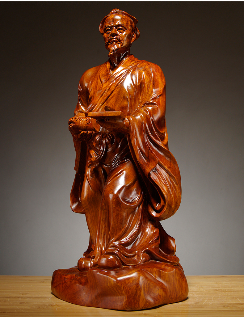 花梨精雕鲁班祖师雕像【高为20cm】【图片 价格 品牌 报价】-京