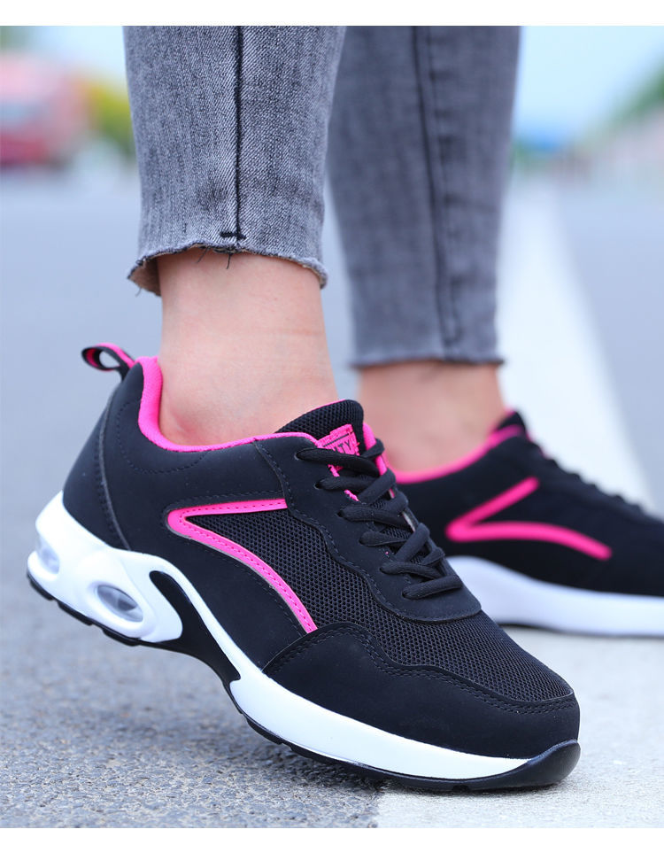 西竞劳保鞋女士新款女鞋夏季透气带钢板防砸防刺穿轻便粉色809偏大一