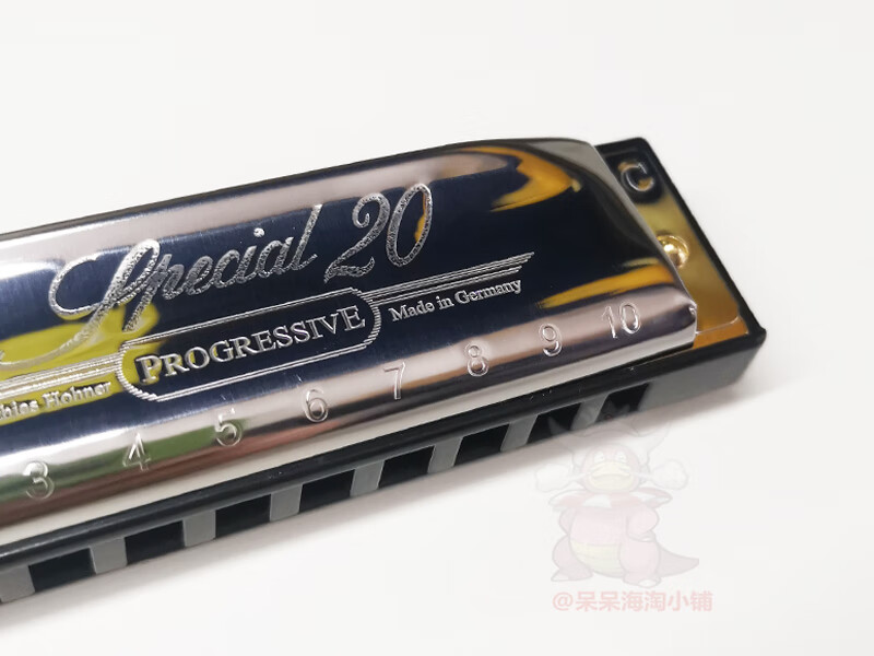 德国hohner和来sp20布鲁斯10十孔蓝调和莱初学者口琴成人自学 g调