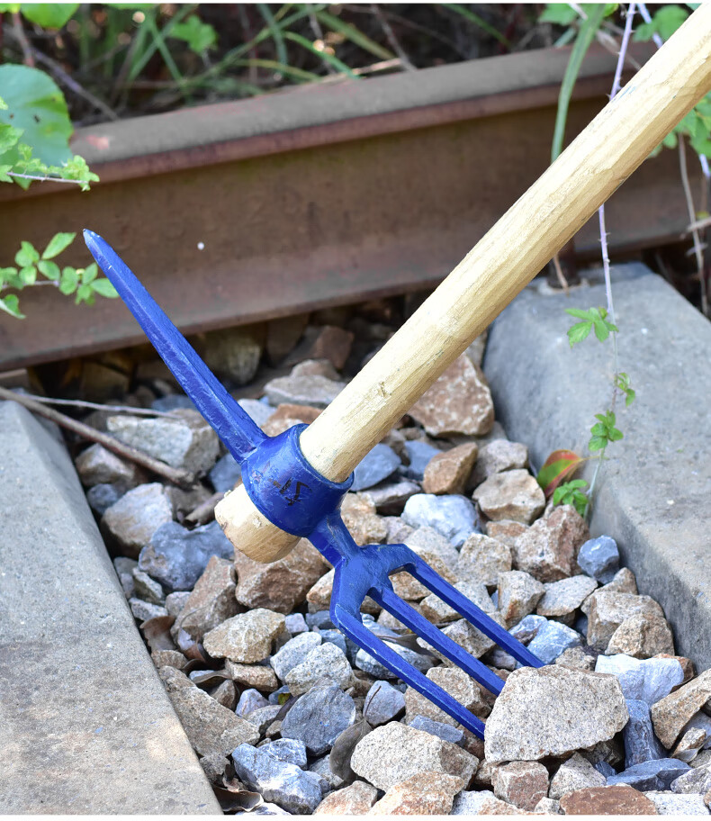 挖桩专用工具镐头户外大号洋镐锄头镐挖大树根石头神器铁镐十字镐三叉