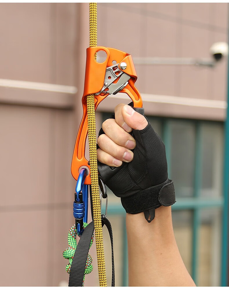 右手上升器手式爬绳器登山攀爬器探洞户外srt攀岩装备攀登用品wh黑色