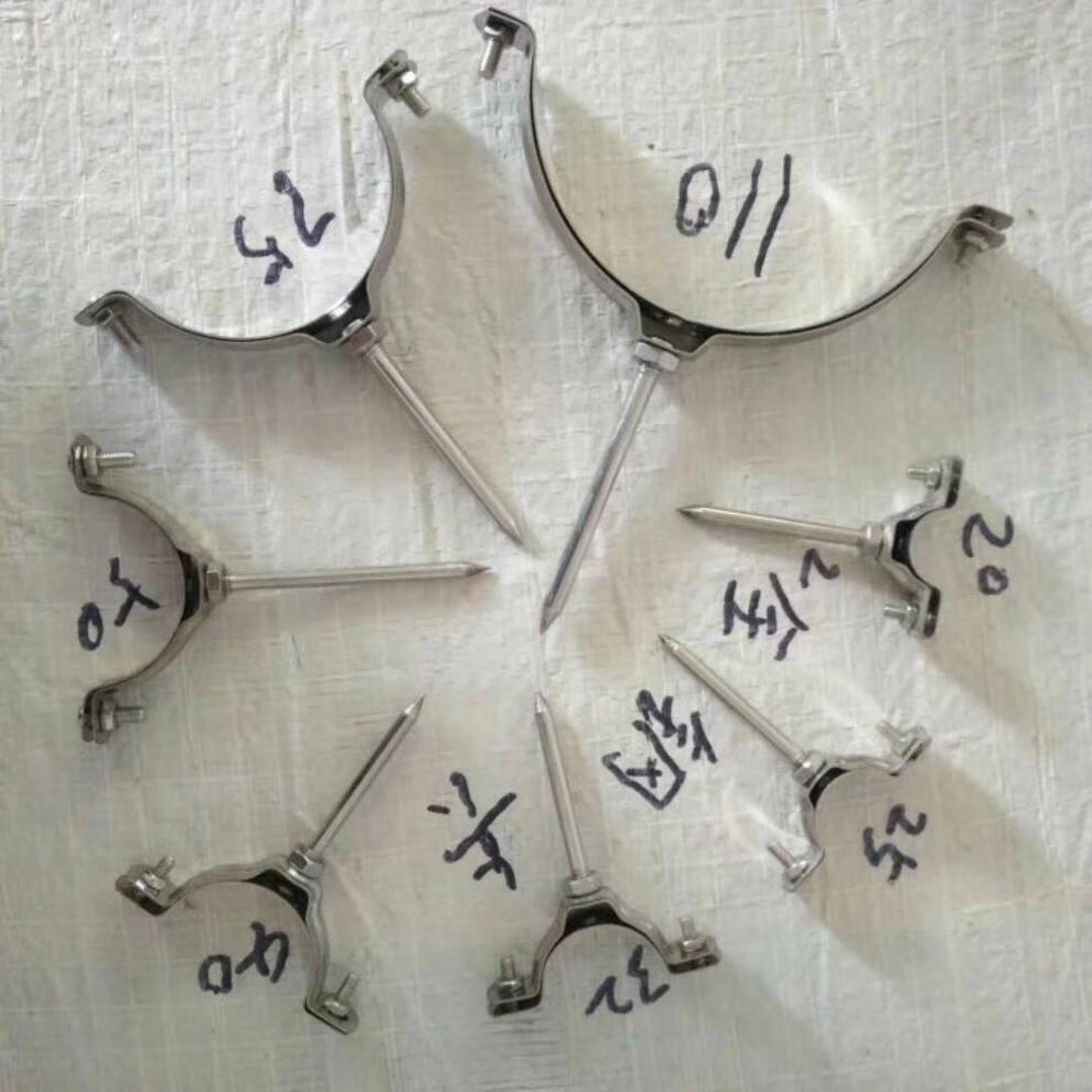 201不锈钢金属管卡管夹 ppr 水管吊卡抱箍吊码铁管卡子 可调节伸缩管