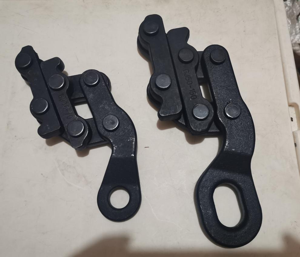 平行地线卡线器钢绞线钢丝绳铁路专用夹线器德式卡线器夹头 gj150-300