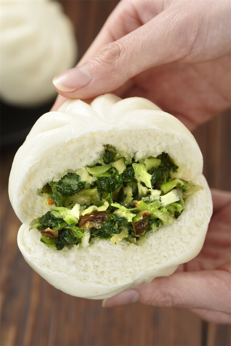 品维扬素包子荠菜包纯素植物油冷冻早餐包子速冻香菇青菜包子速食农家