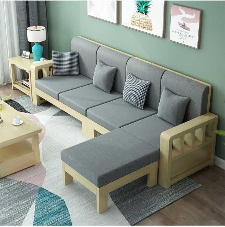 慕帆(mufan) 新中式实木沙发全实木组合客厅现代简约大小户型冬夏两用