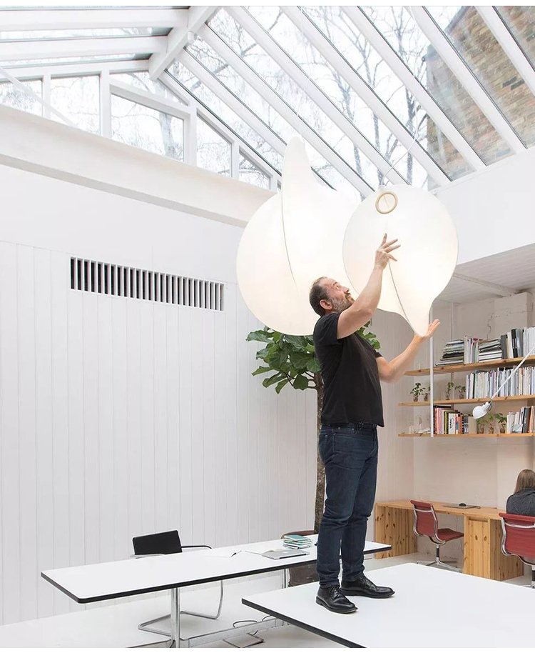 意大利flos蚕丝吊灯意大利flos客厅床头卧室吊灯北欧设计师艺术创意