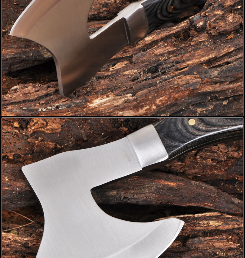 手斧厨房骨剁肉不锈斧农场户外野营工具锋利的一体斧子高碳