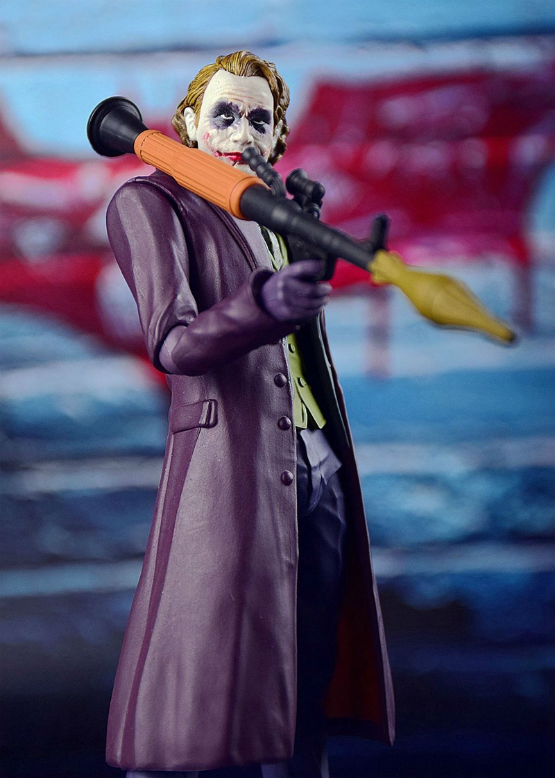 手办希斯莱杰dc蝙蝠侠黑暗骑士电影shf小丑joker希斯莱杰可动人偶模型