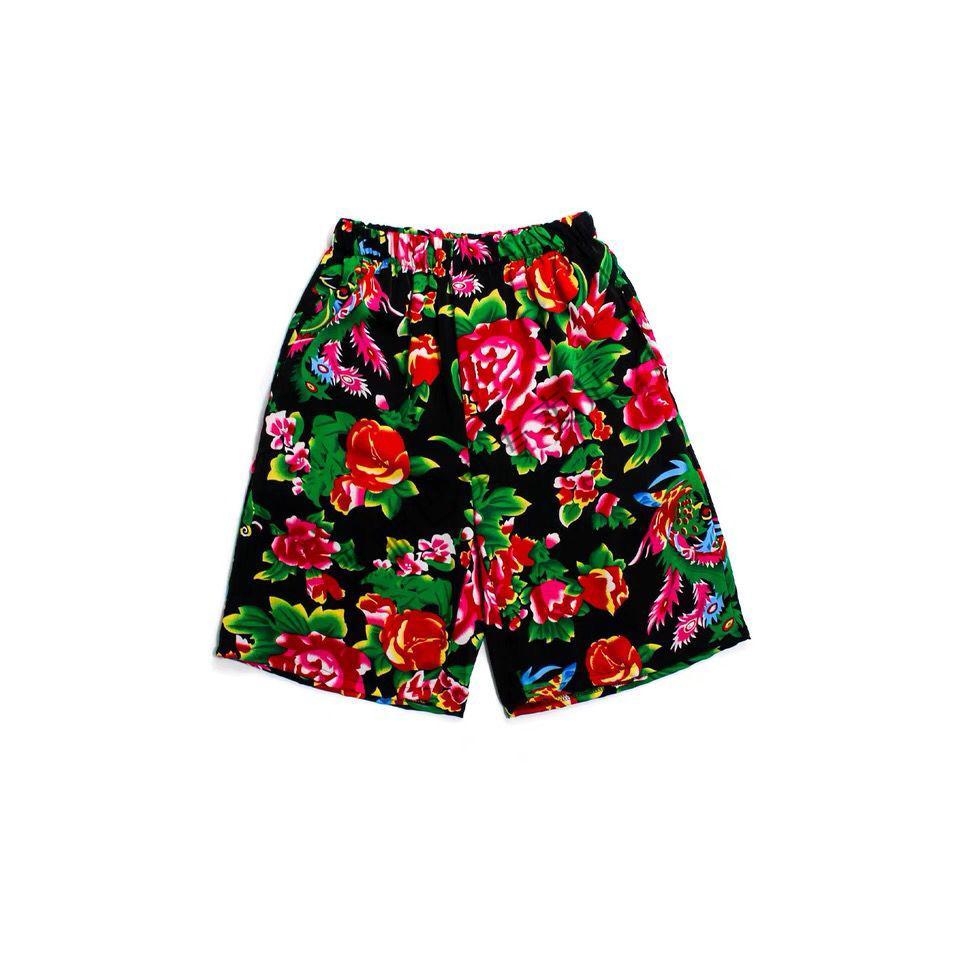 东北花裤衩男抖音炸街帅气东北大花裤子原宿风网红花裤宽松嘻哈休闲