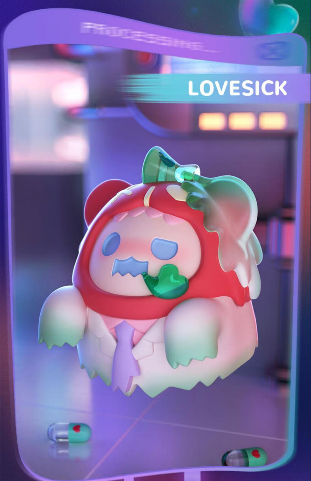 幽灵熊盲盒新品 shinwoo幽灵熊爱与实验系列盲盒潮玩收藏摆件礼物七夕