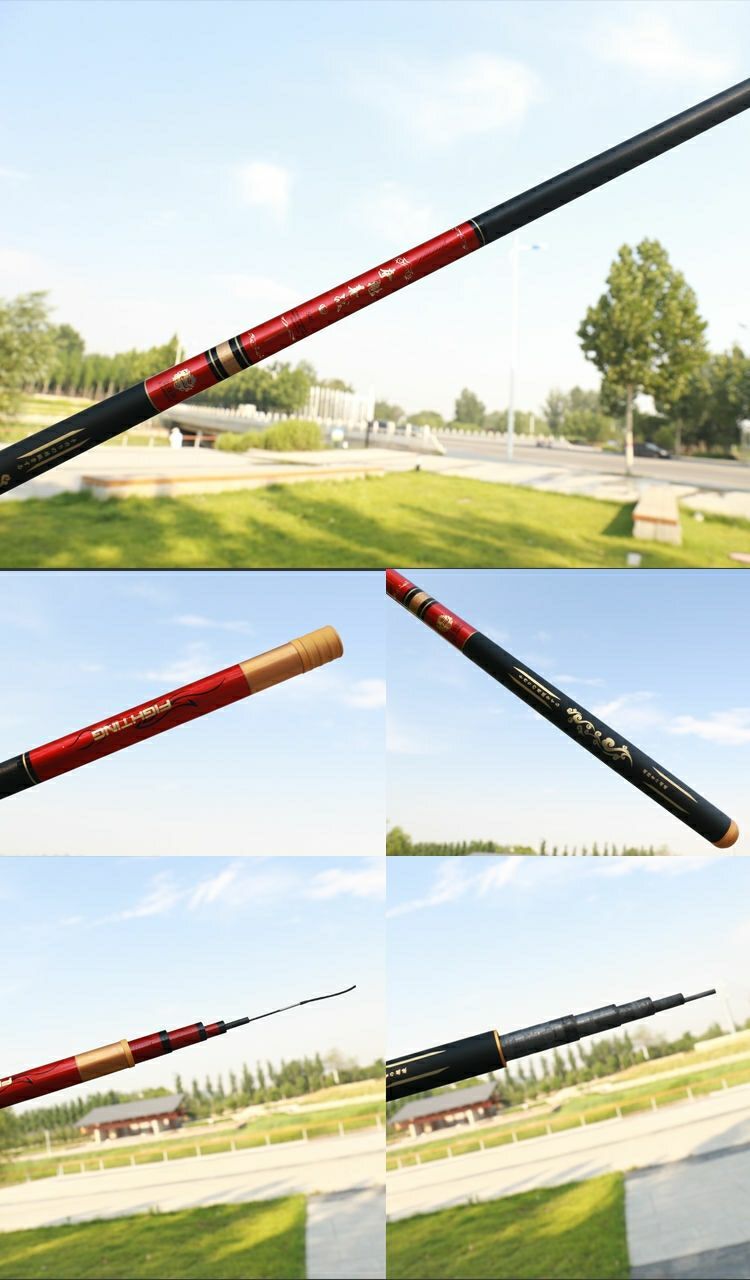【专攻大物】猛将鱼竿战斧夺魁夺魁善哉碳素鱼竿手竿超轻超硬长节高碳