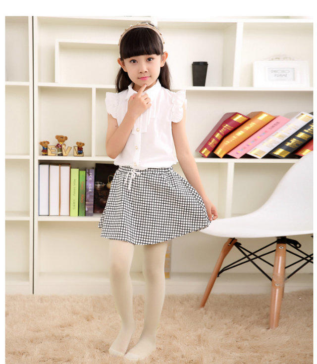 儿童黑色连裤袜透明女童丝袜夏季舞蹈袜肤色长筒袜宝宝防蚊袜丝袜黑色