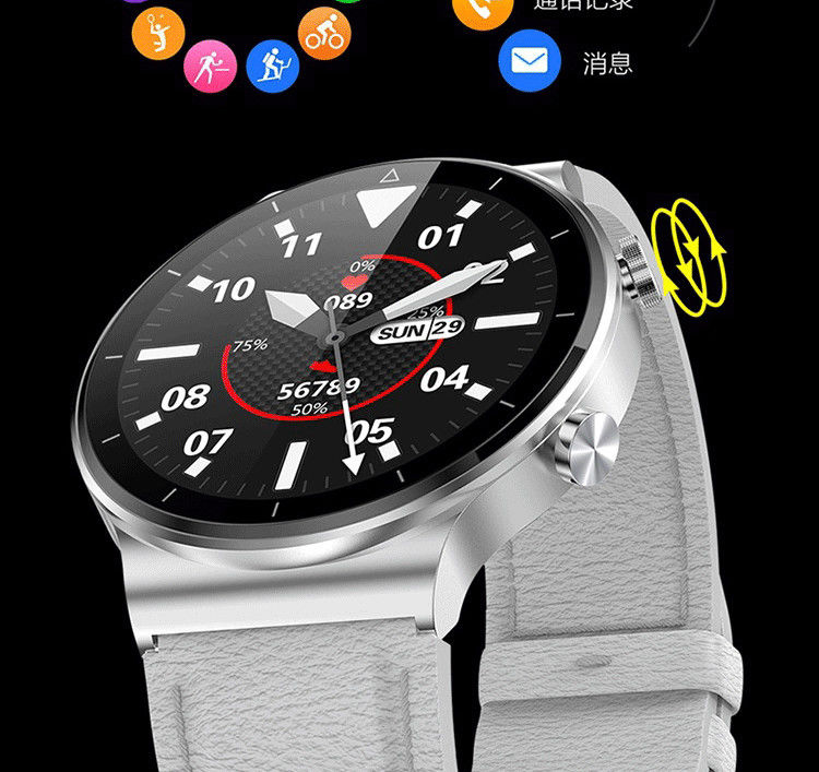 华为通用微穿戴华强北手表离线支付太空人水定制 m2pro黑【皮 钢 硅胶