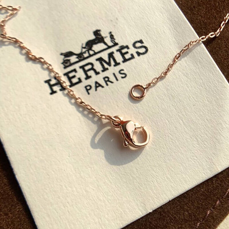 hermes/爱马仕项链女pop h字母迷你吊坠锁骨链旗舰官网专柜正品 mini