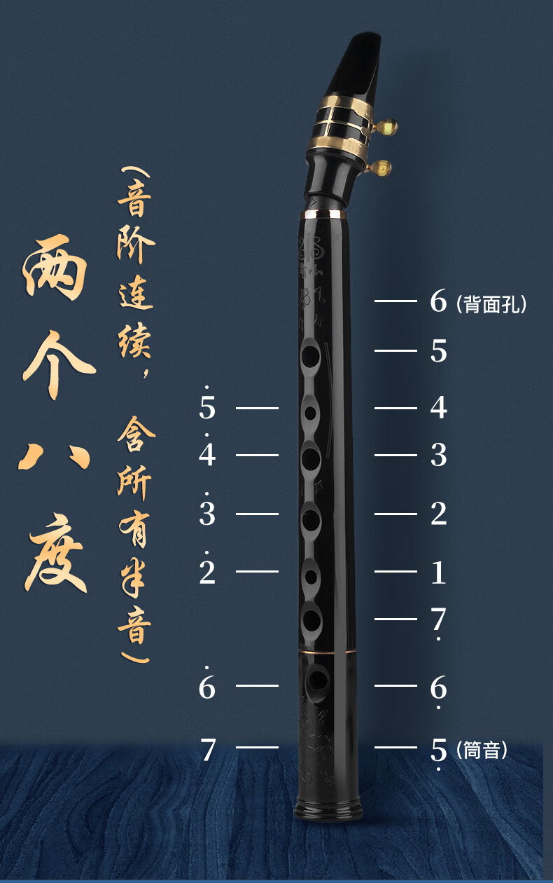 8孔小萨克斯管迷你萨克斯管乐器直管初学者迷你萨克斯风简单易学8孔小