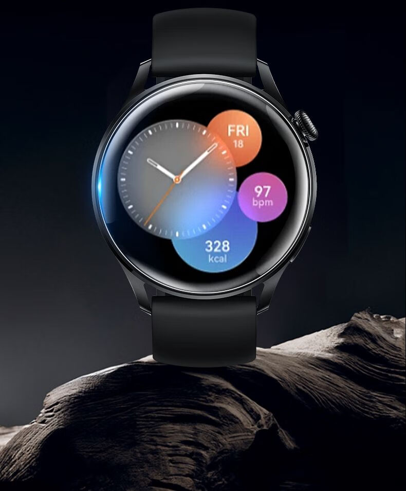 疯壳华为watchgt3保护膜华为新款智能手表46/42mm屏幕防刮花钢化贴膜