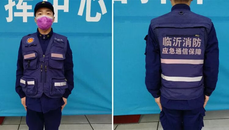 【应急救援】工装公路马甲男应急救援消防员多口袋通信反光安全背心