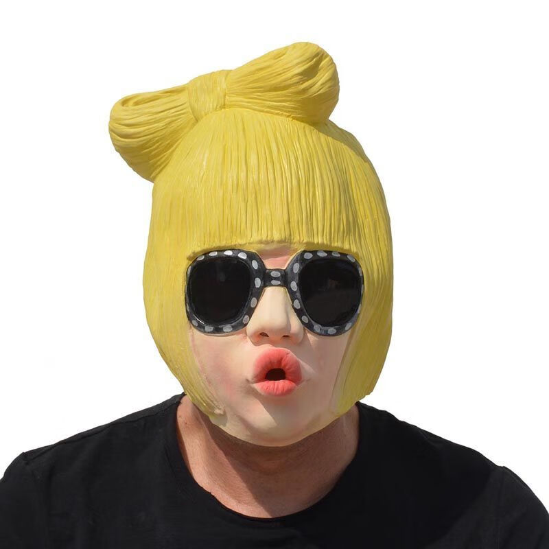 万圣节万圣节面具动物头套马头牛头套鸡头狼头老鹰水牛兔子孙悟空面具