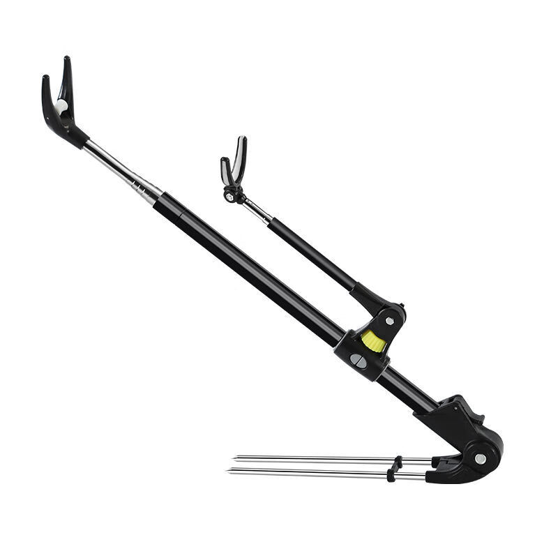 加粗鱼竿支架钓鱼竿支架炮台不锈钢支架钓箱钓椅支架渔具黑金刚支架有