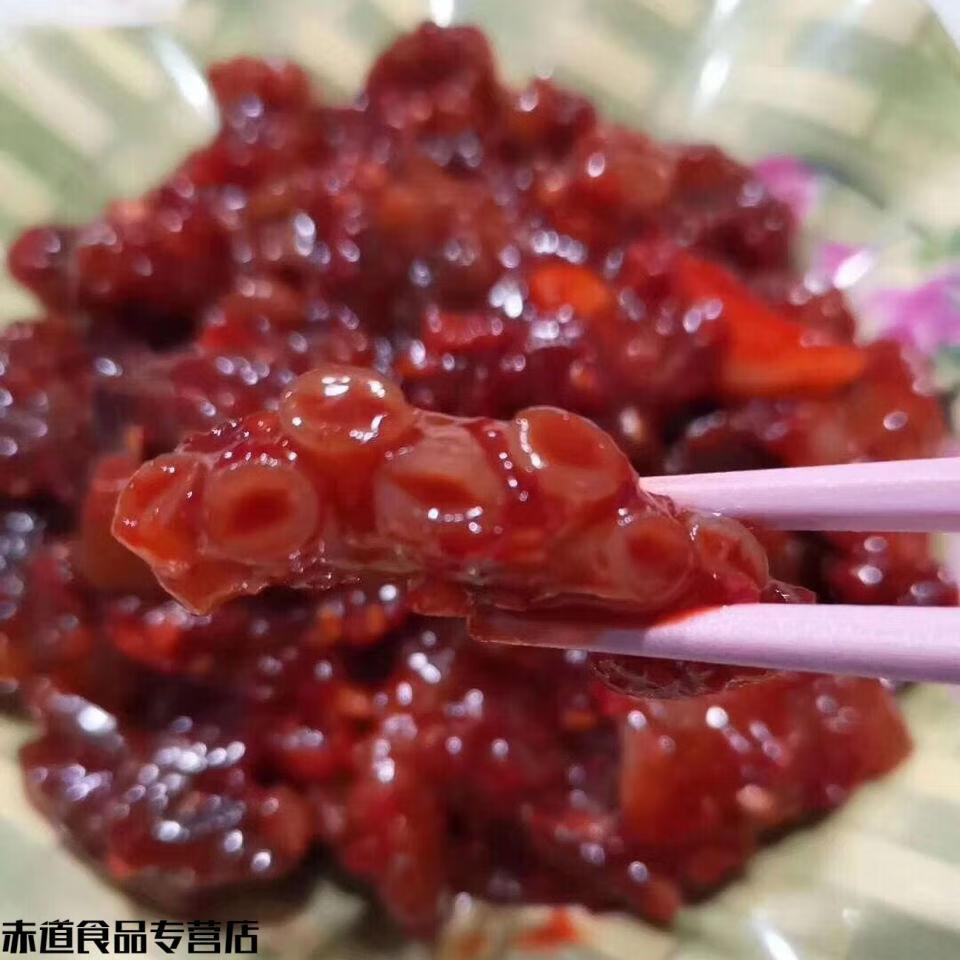 5折 韩国生拌章鱼酱 450g 八爪鱼酱 韩式海鲜拌饭酱 朴家风味章鱼寿司