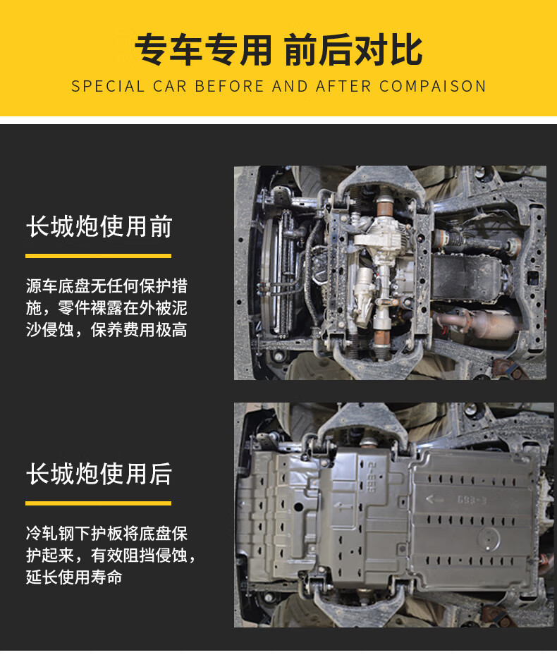 长城风骏567长城炮底盘护板皮卡越野改装尿素泵油箱发动机下护板长城