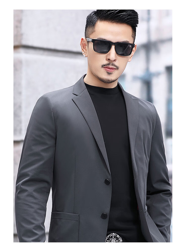 皮尔卡丹品牌男装休闲西装男士外套修身韩版潮流小西服中青年商务春