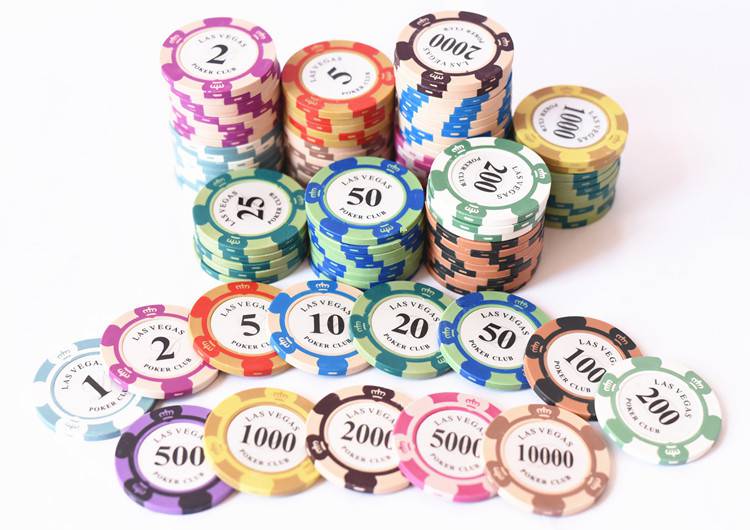 筹码币麻将筹码片14克皇冠拉斯维加斯德州扑克筹码可定制筹码币小面额