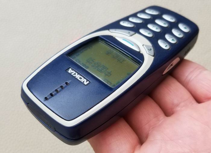 诺基亚3310 老款直板按键学生移动联通4g手机经典怀旧黄屏收藏 藏青色