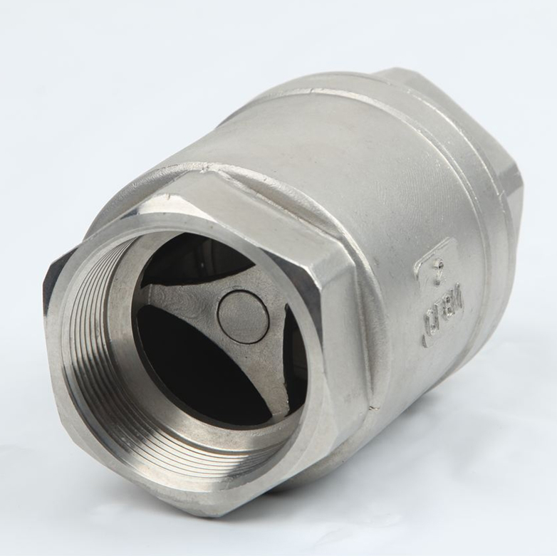 不锈钢立式止回阀4分1寸管止回阀dn65丝扣逆止阀内螺纹立式单向阀 dn5