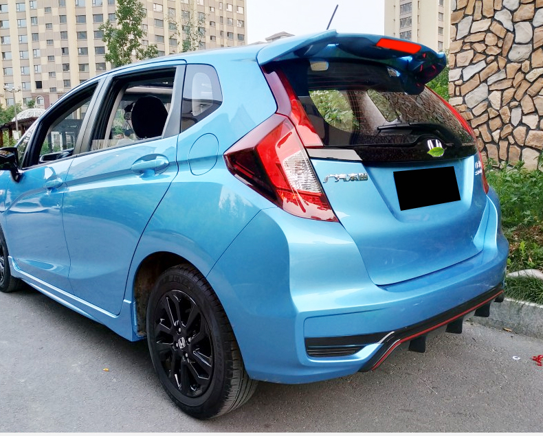 英罗 适用14-19款本田飞度尾翼20款飞度改装rs免打孔潮跑gk5原厂尾翼