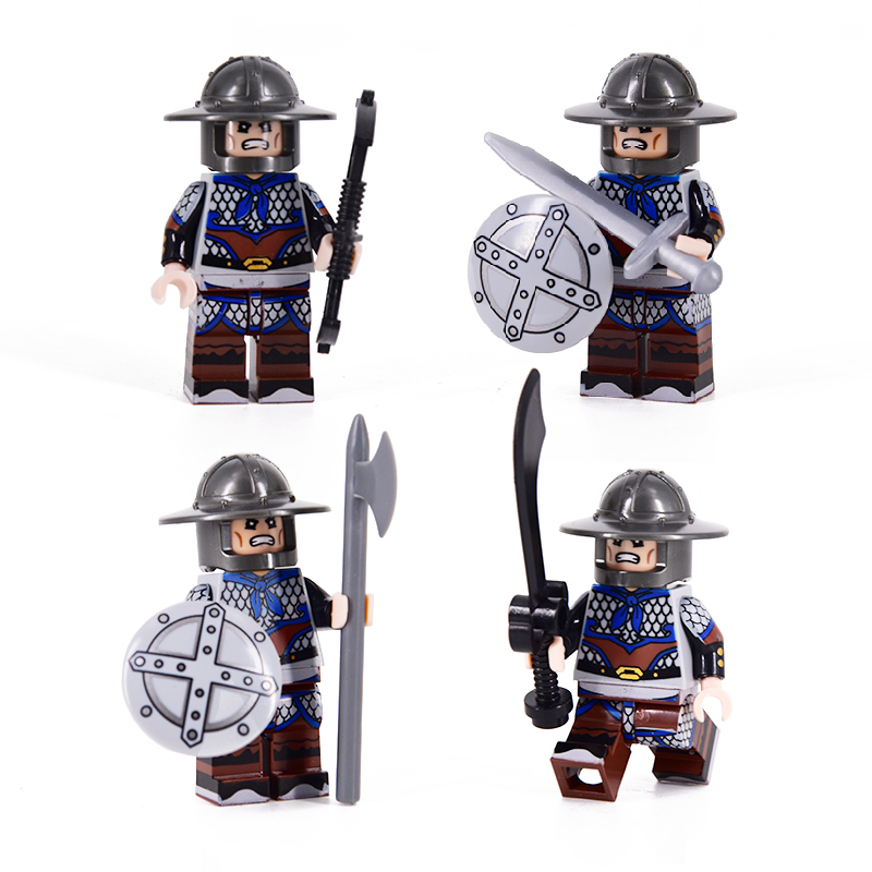 乐高lego秦朝古代士兵军团积木三国小侠魏蜀吴人仔拼装男孩子玩具