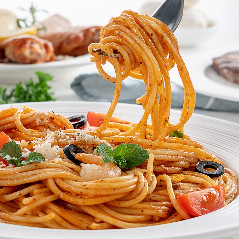 绝世 意大利面条9人份套餐 直条意面意式速食面条 意110g*9袋 意面酱