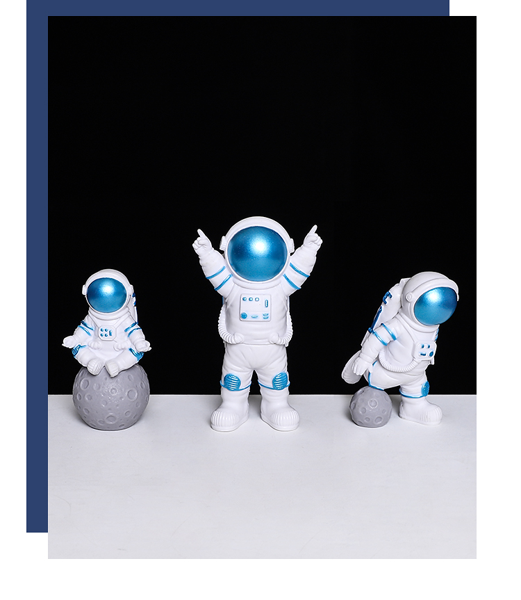 60北欧风创意宇航员模型摆件太空人客厅办公室桌面装饰品礼物情人节