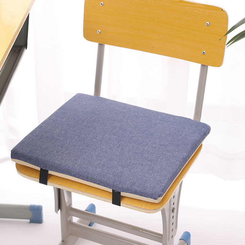 加厚海绵坐垫学生教室高中小学生椅子凳子垫子可爱宿舍椅垫屁股垫桔色