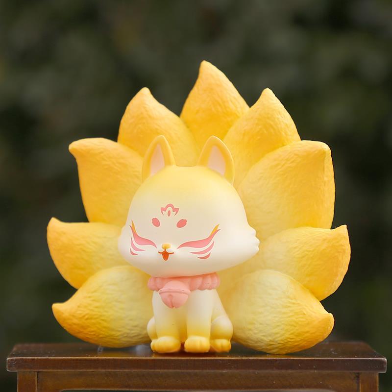 九尾狐盲盒二代 7-10岁系列潮玩公仔娃娃摆件上古九狐祥瑞篇二代盲盒