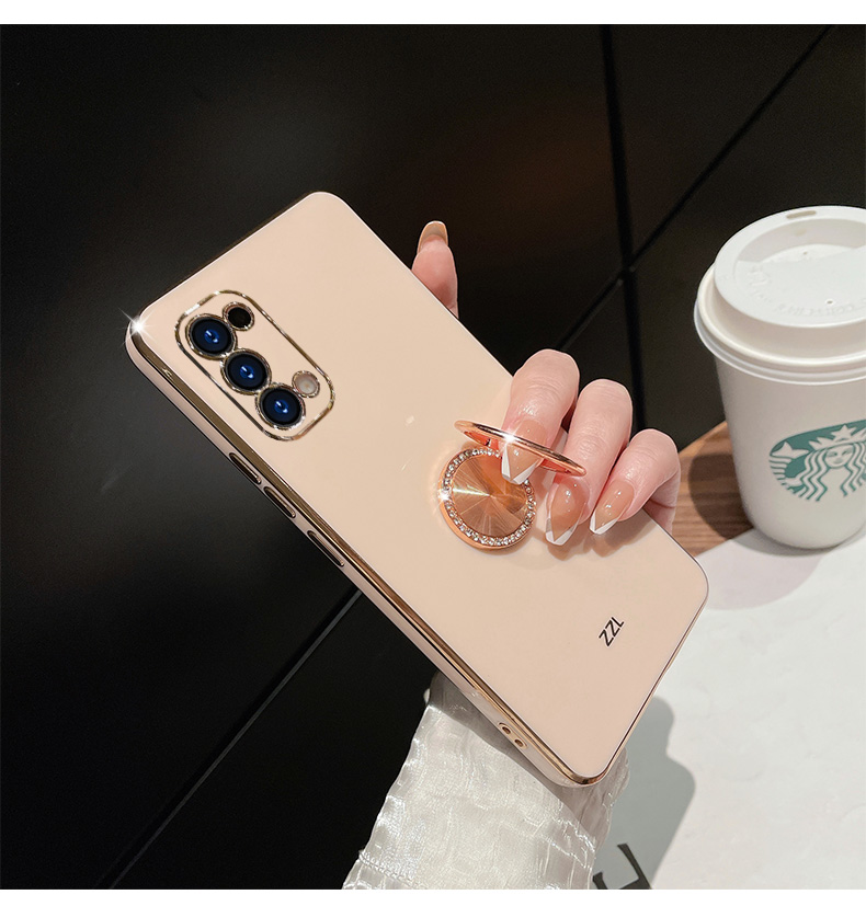 莱卡凡 适用于opporeno5手机壳reno5k新款立体支架水钻reno5pro保护套
