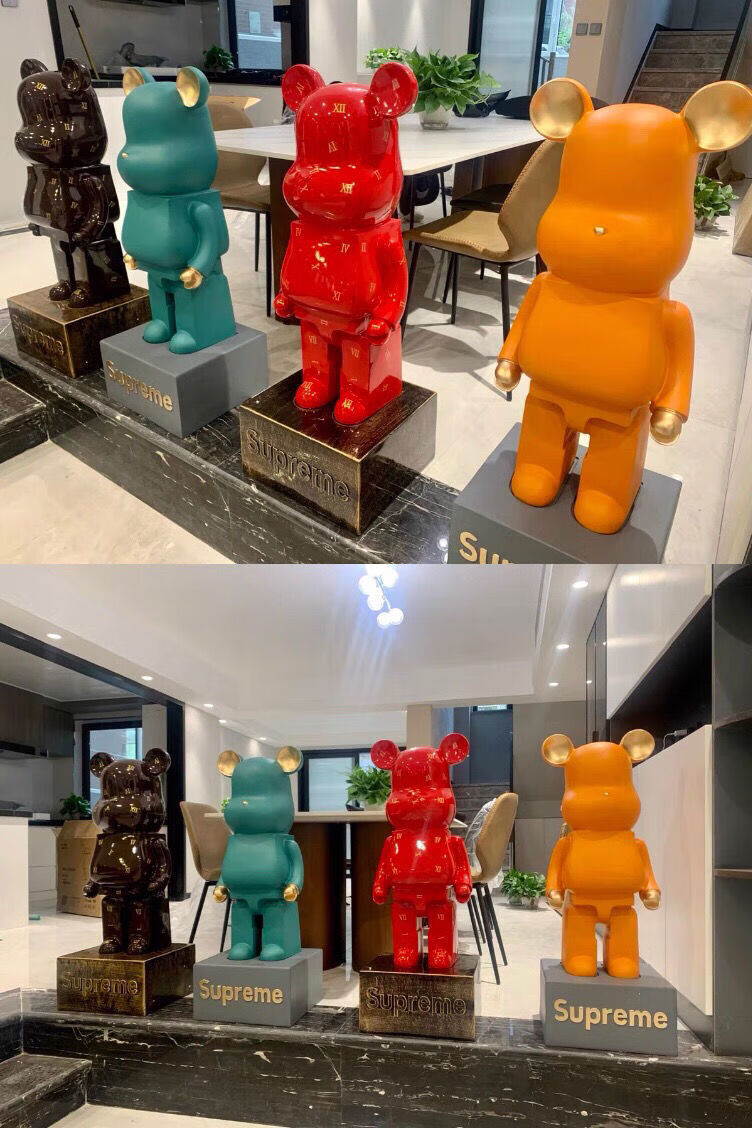 暴力熊摆件大号网红儿童房卡通创意存钱罐客厅家居开业乔迁落地摆件