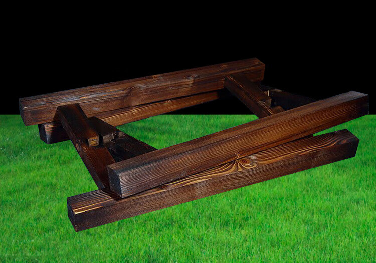 水缸木托架实木架子水缸木架酒坛油缸饮水缸鱼缸花盆架子拖盘三脚架